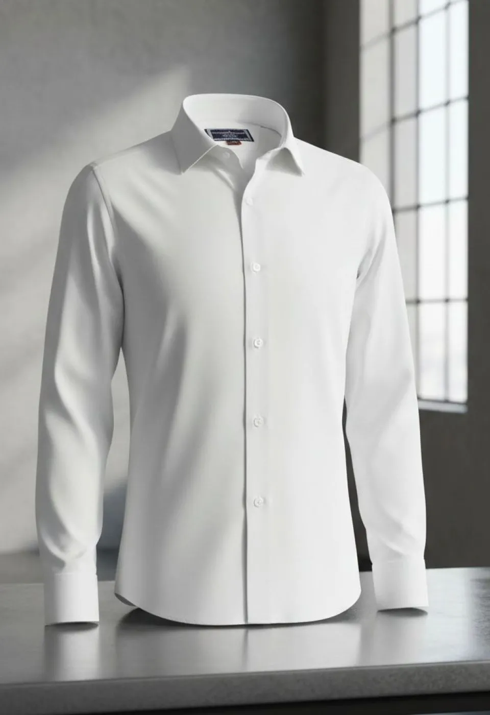 8 Drop Slim Fit Uzun Kol Düz Renk Saten Erkek Gömlek 3GMK313035002