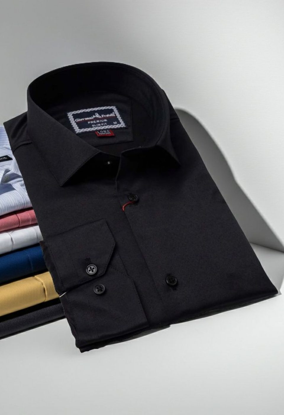 8 Drop Slim Fit Uzun Kol Düz Renk Saten Erkek Gömlek 3GMK313035003