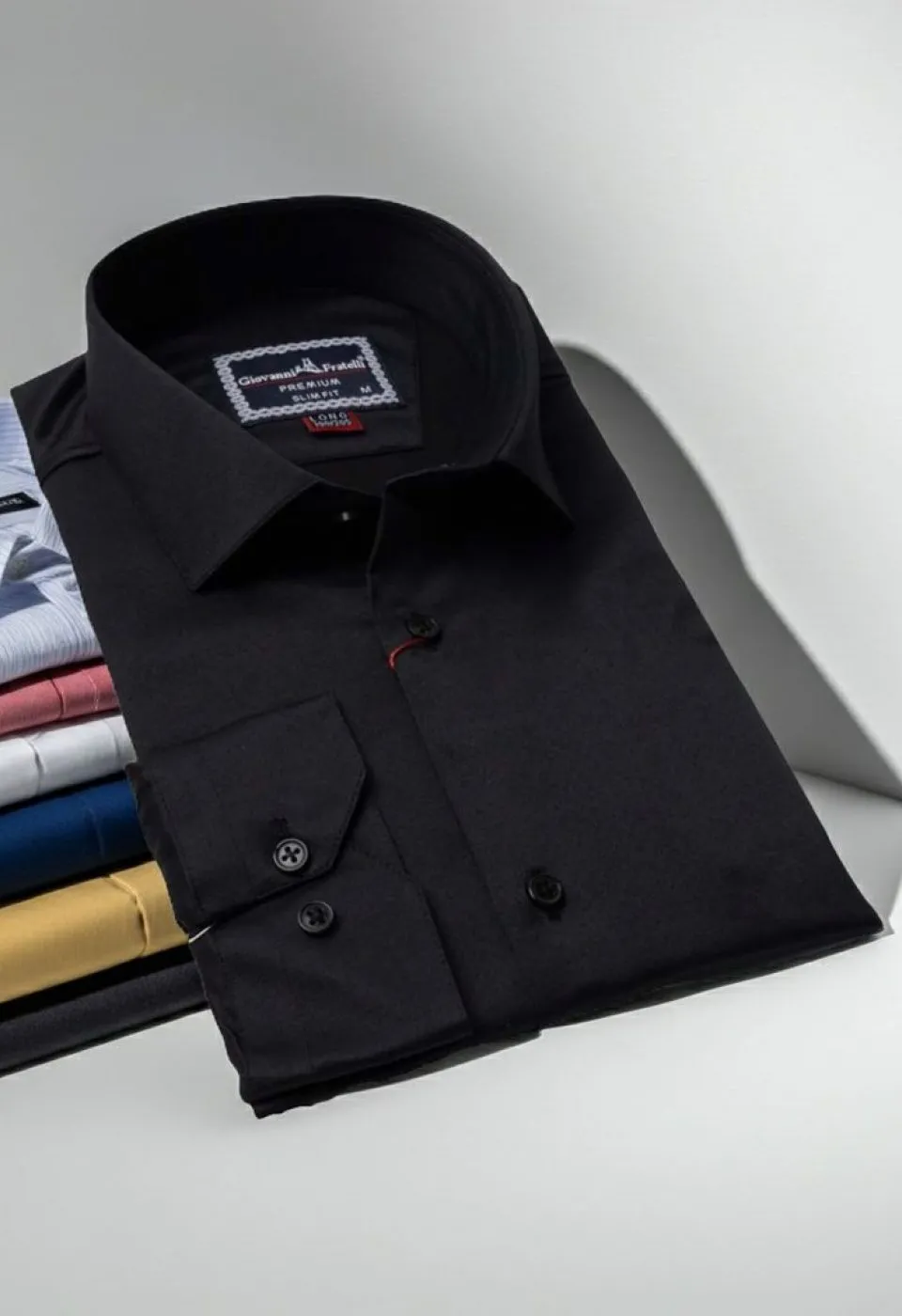 8 Drop Slim Fit Uzun Kol Düz Renk Saten Erkek Gömlek 3GMK313035003
