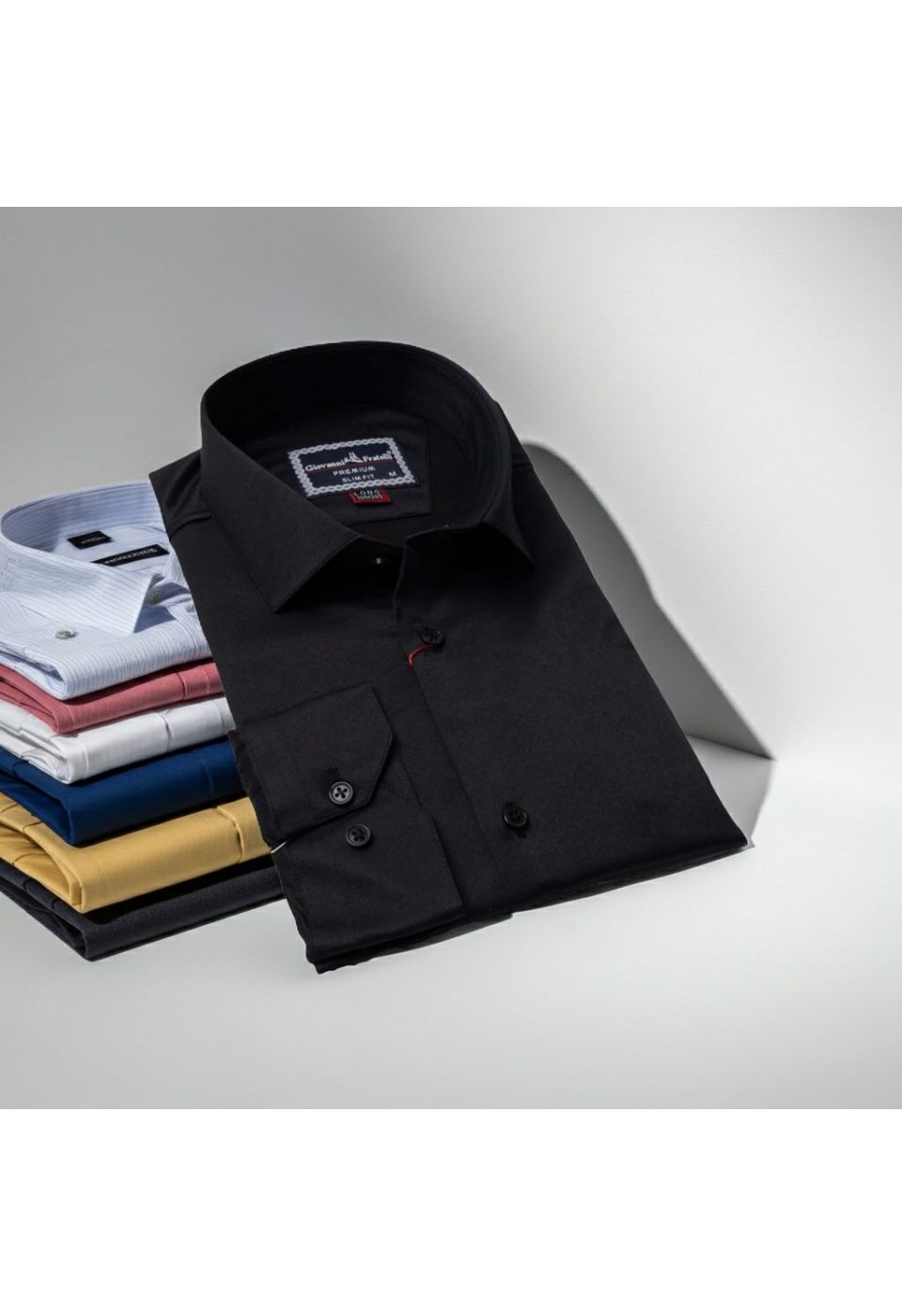 8 Drop Slim Fit Uzun Kol Düz Renk Saten Erkek Gömlek 3GMK313035003 - Giovanni Fratelli