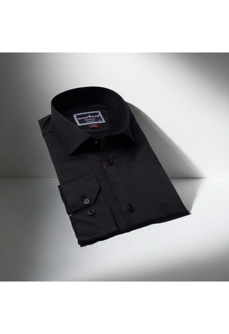 8 Drop Slim Fit Uzun Kol Düz Renk Saten Erkek Gömlek 3GMK313035003 - Giovanni Fratelli