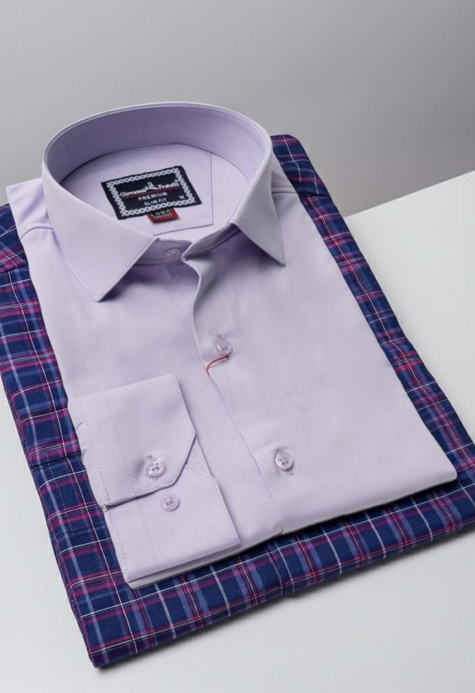 8 Drop Slim Fit Uzun Kol Düz Renk Saten Erkek Gömlek 3GMK313035004 - Giovanni Fratelli