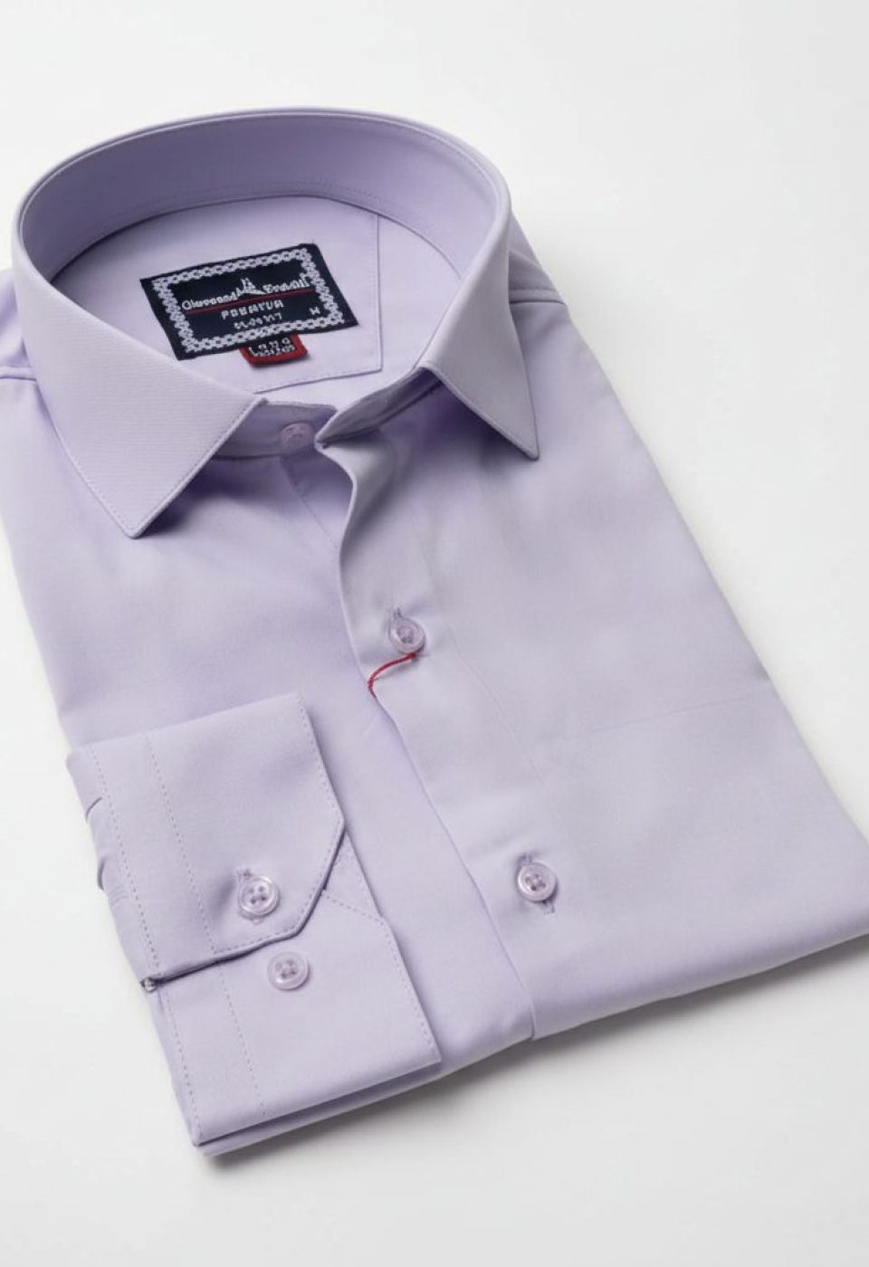 8 Drop Slim Fit Uzun Kol Düz Renk Saten Erkek Gömlek 3GMK313035004
