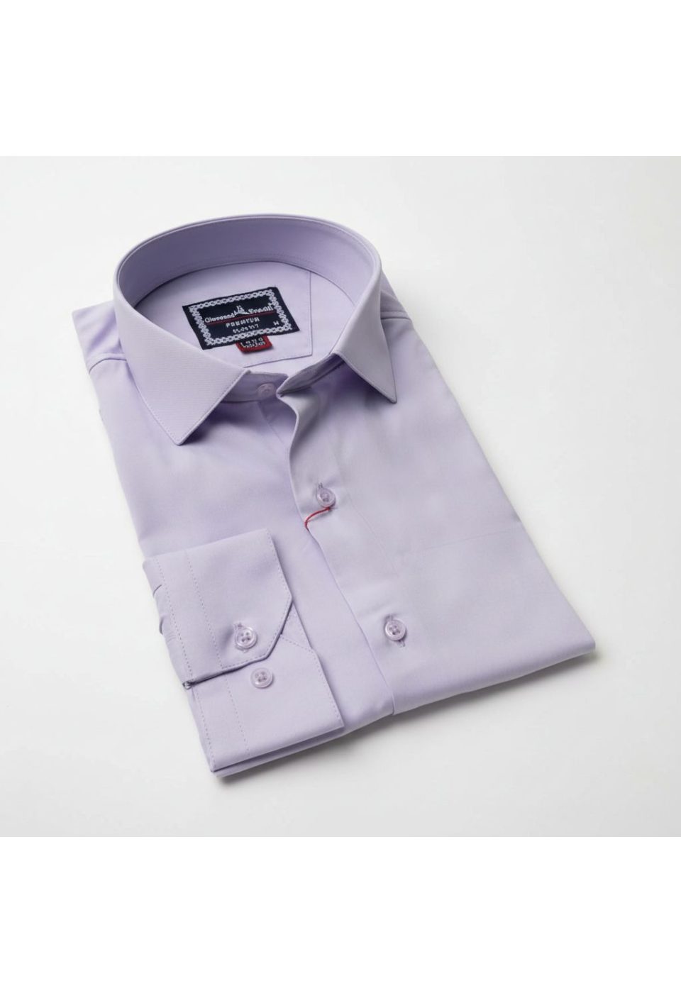 8 Drop Slim Fit Uzun Kol Düz Renk Saten Erkek Gömlek 3GMK313035004 - Giovanni Fratelli