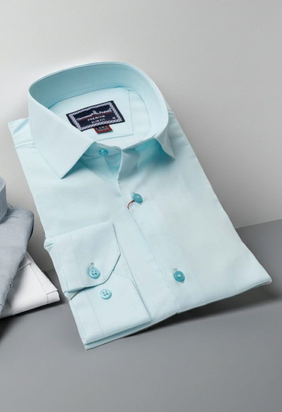 8 Drop Slim Fit Uzun Kol Düz Renk Saten Erkek Gömlek 3GMK313035005 - Giovanni Fratelli