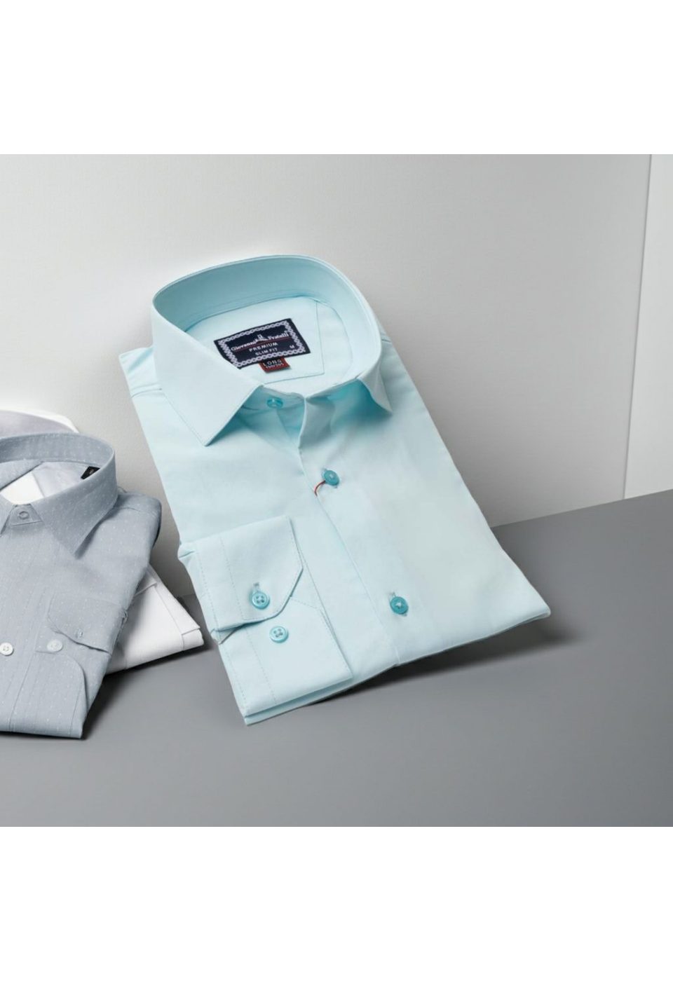 8 Drop Slim Fit Uzun Kol Düz Renk Saten Erkek Gömlek 3GMK313035005 - Giovanni Fratelli