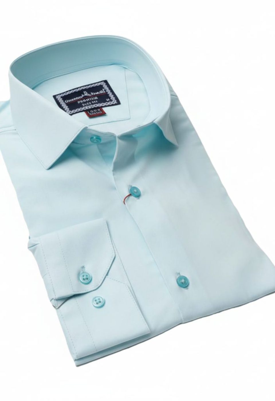 8 Drop Slim Fit Uzun Kol Düz Renk Saten Erkek Gömlek 3GMK313035005