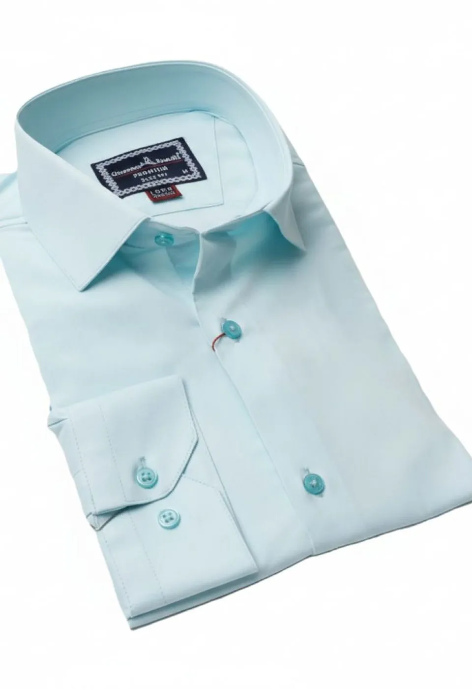 8 Drop Slim Fit Uzun Kol Düz Renk Saten Erkek Gömlek 3GMK313035005