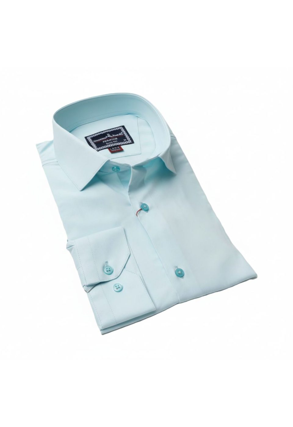 8 Drop Slim Fit Uzun Kol Düz Renk Saten Erkek Gömlek 3GMK313035005 - Giovanni Fratelli