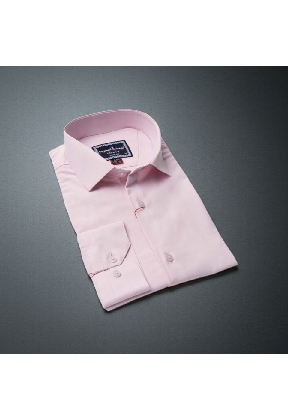 8 Drop Slim Fit Uzun Kol Düz Renk Saten Erkek Gömlek 3GMK313035007 - Giovanni Fratelli
