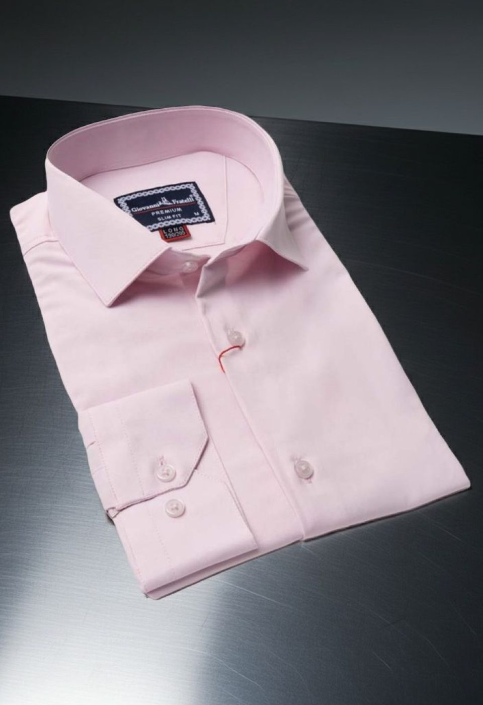 8 Drop Slim Fit Uzun Kol Düz Renk Saten Erkek Gömlek 3GMK313035007 - Giovanni Fratelli