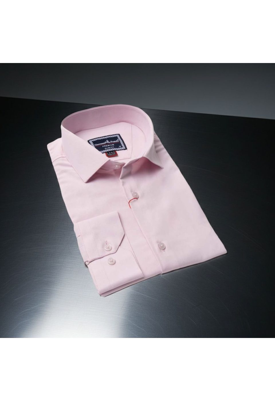 8 Drop Slim Fit Uzun Kol Düz Renk Saten Erkek Gömlek 3GMK313035007 - Giovanni Fratelli
