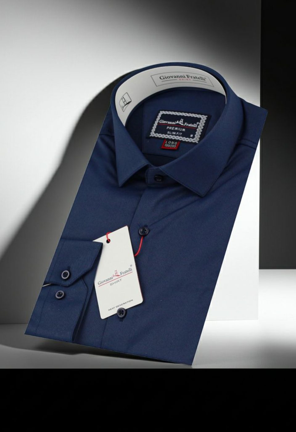 8 Drop Slim Fit Uzun Kol Düz Renk Saten Erkek Gömlek 3GMK313035008 - Giovanni Fratelli