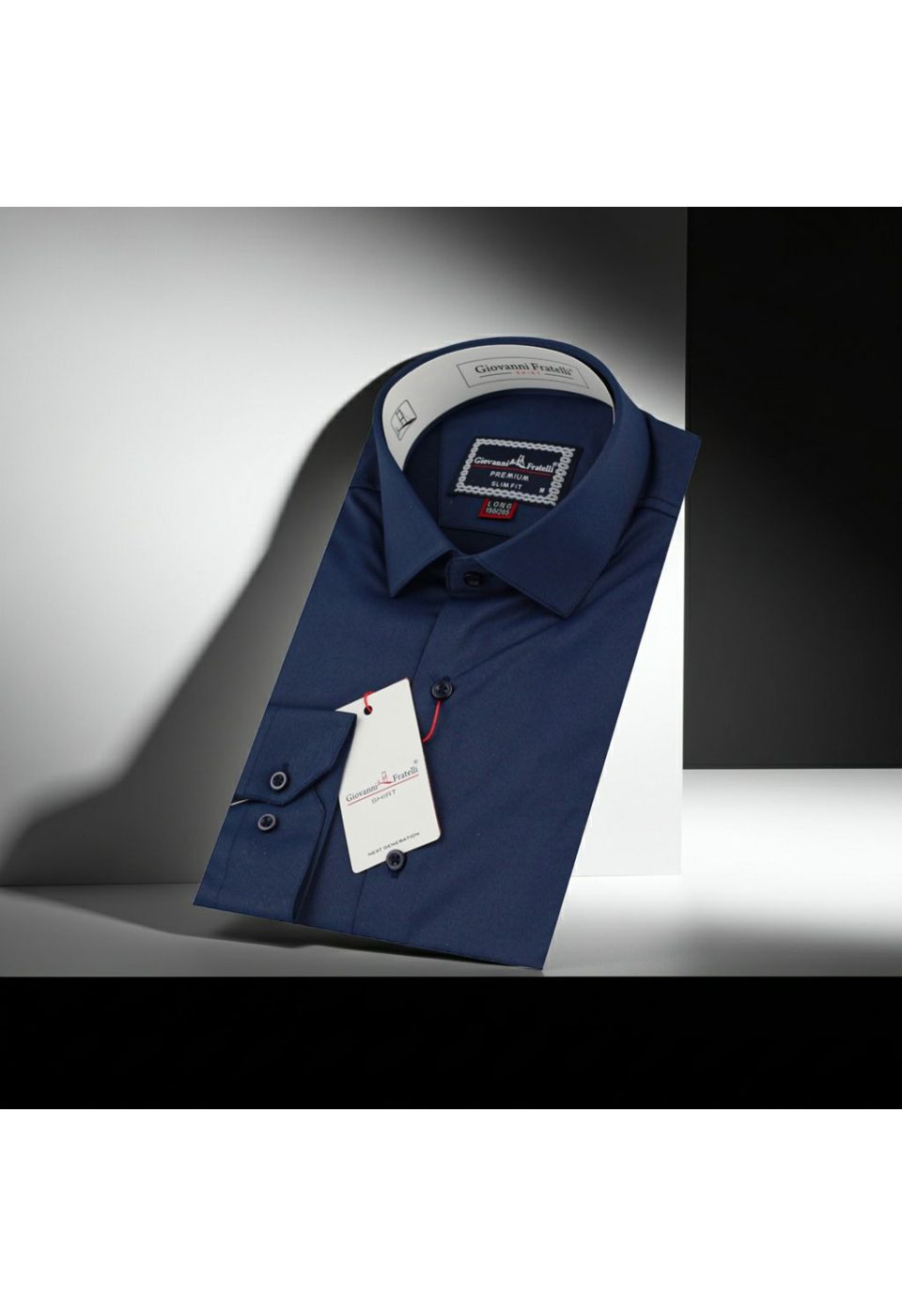 8 Drop Slim Fit Uzun Kol Düz Renk Saten Erkek Gömlek 3GMK313035008 - Giovanni Fratelli