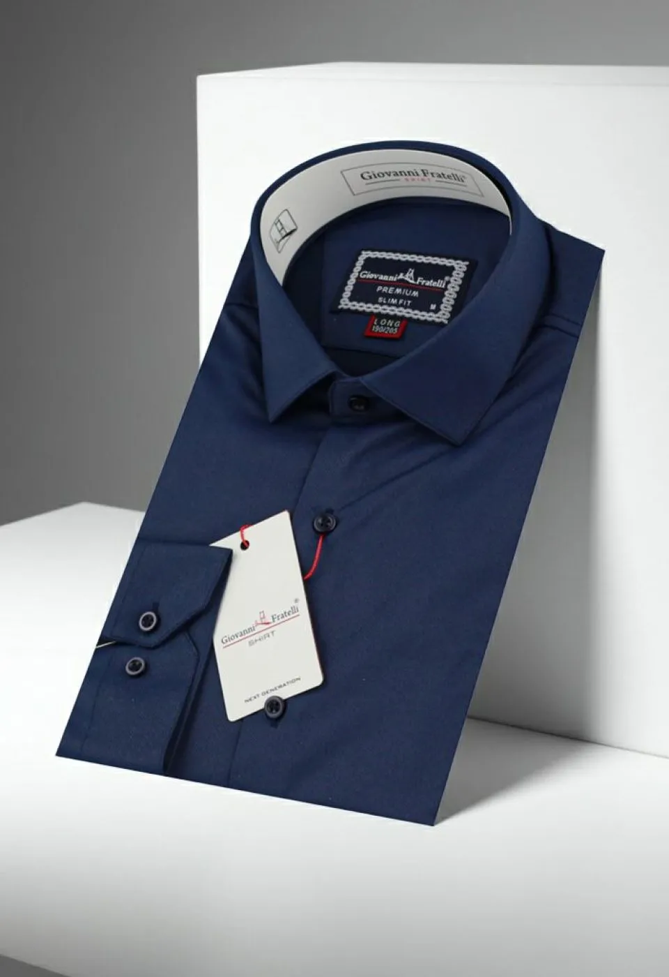 8 Drop Slim Fit Uzun Kol Düz Renk Saten Erkek Gömlek 3GMK313035008