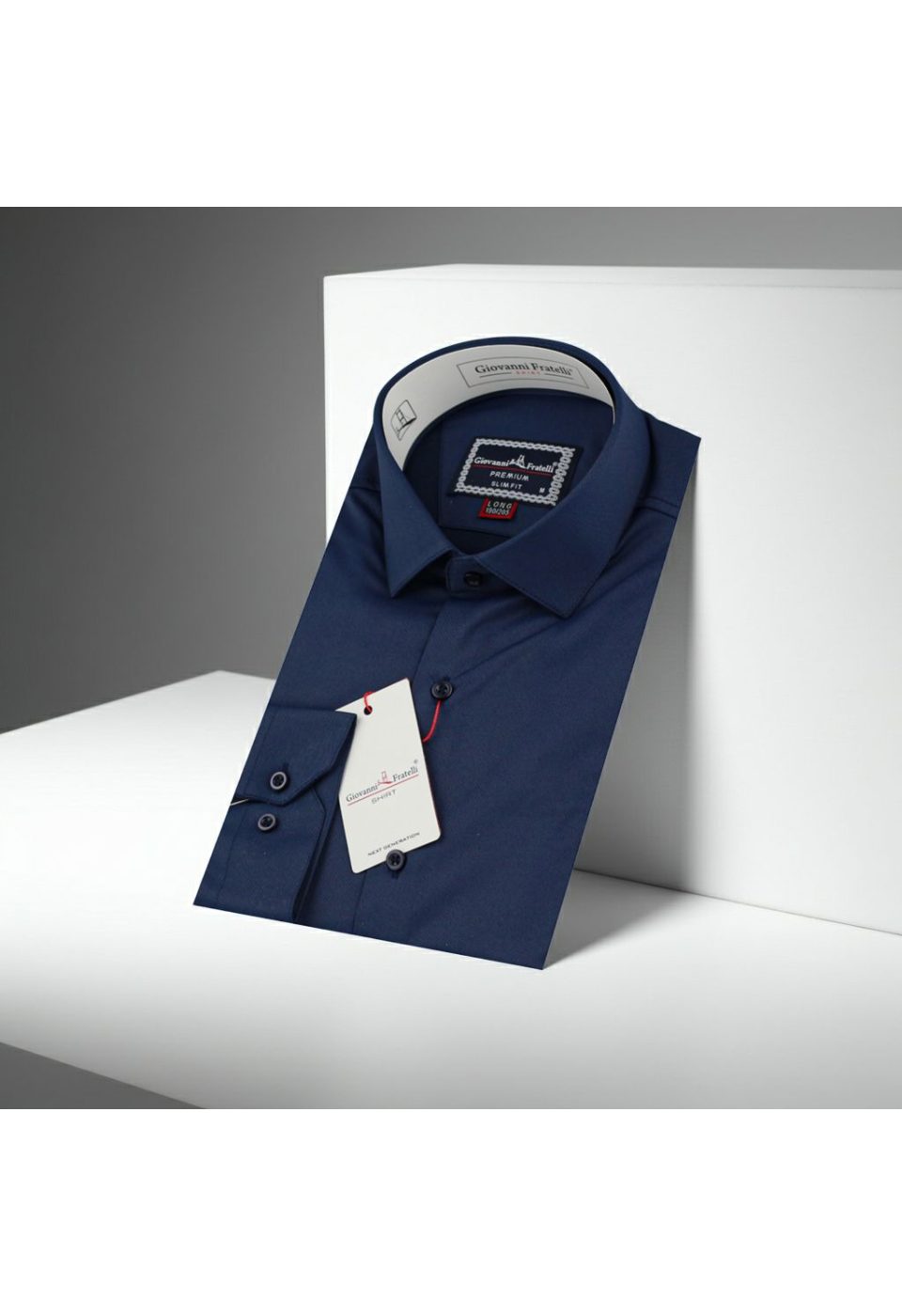 8 Drop Slim Fit Uzun Kol Düz Renk Saten Erkek Gömlek 3GMK313035008 - Giovanni Fratelli