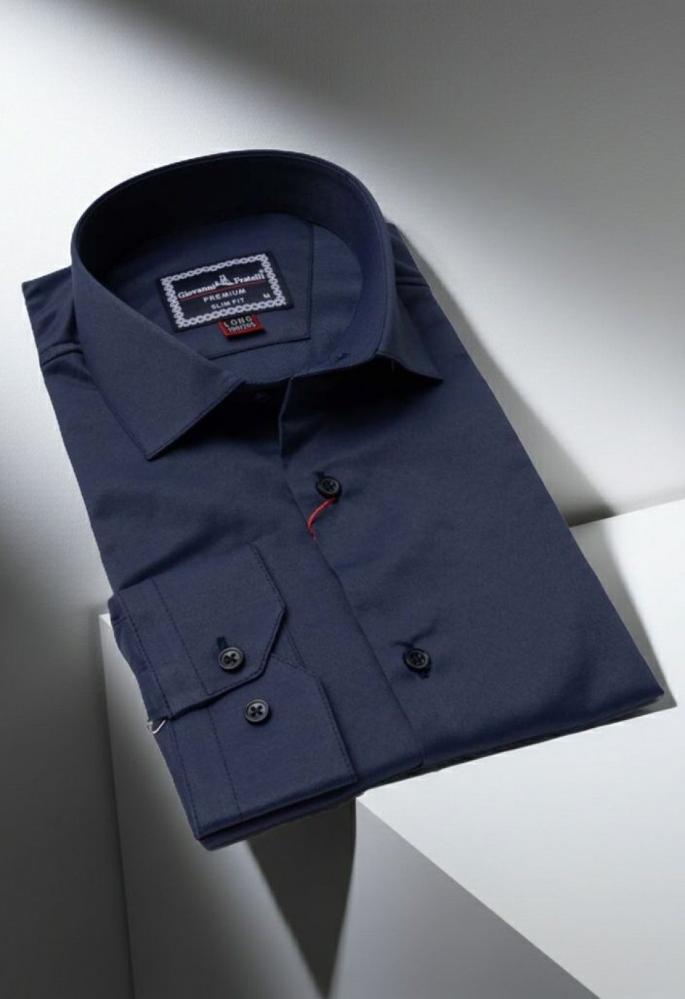 8 Drop Slim Fit Uzun Kol Düz Renk Saten Erkek Gömlek 3GMK313035010