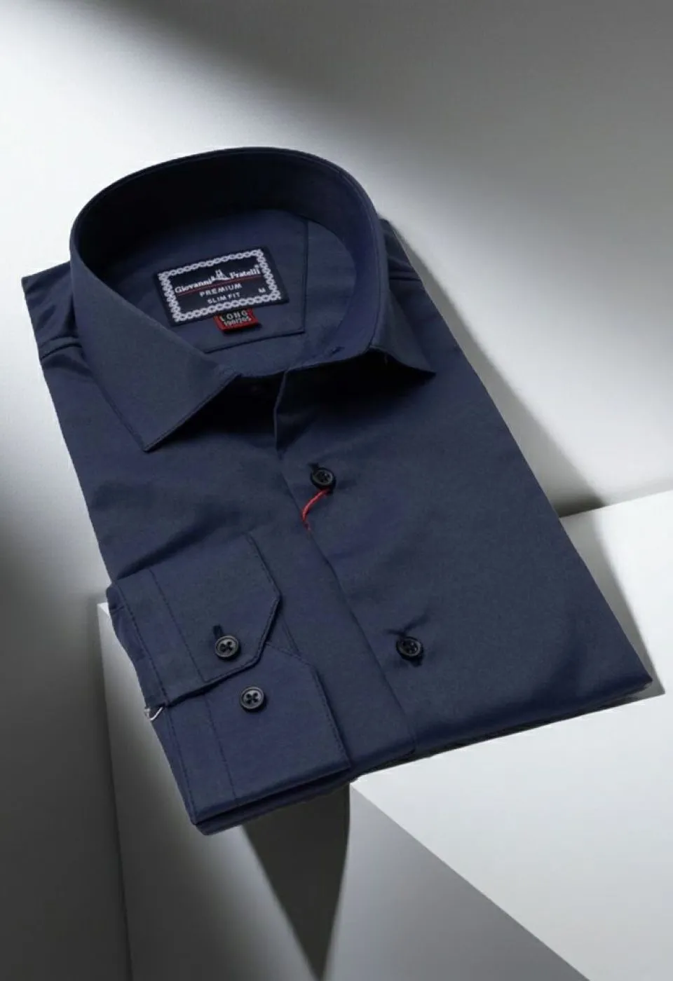 8 Drop Slim Fit Uzun Kol Düz Renk Saten Erkek Gömlek 3GMK313035010