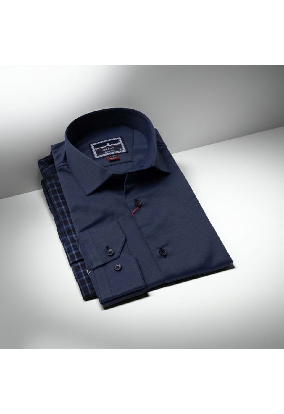 8 Drop Slim Fit Uzun Kol Düz Renk Saten Erkek Gömlek 3GMK313035010 - Giovanni Fratelli