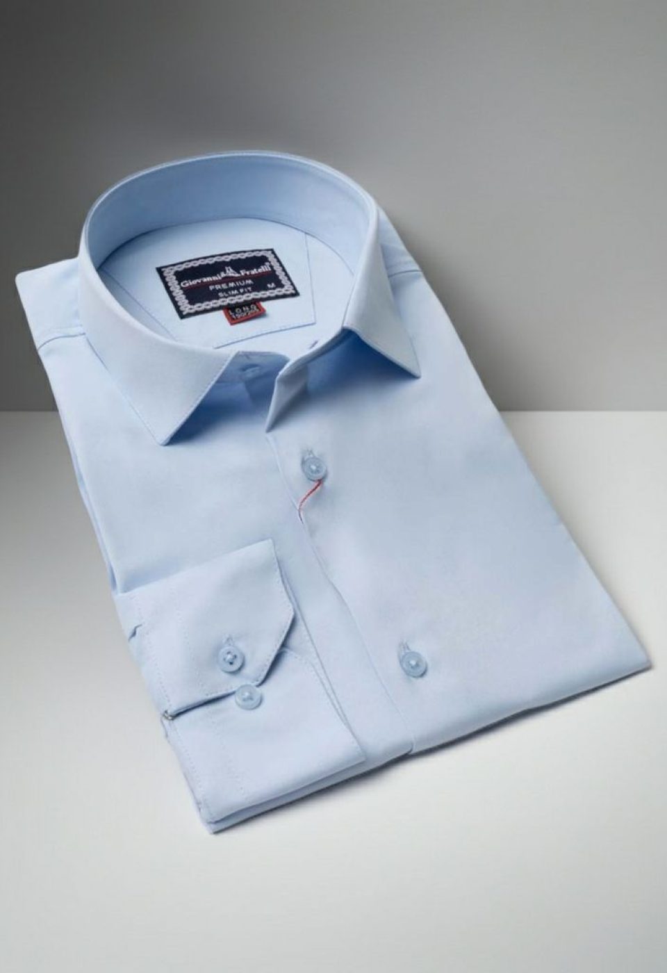 8 Drop Slim Fit Uzun Kol Düz Renk Saten Erkek Gömlek 3GMK313035012