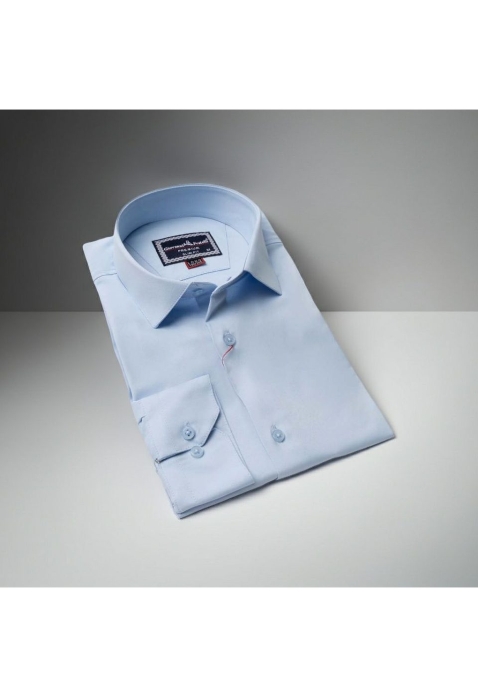 3035 CR 8 DROP SATIN 012 8 Drop Slim Fit Uzun Kol Düz Renk Saten Erkek Gömlek 3GMK313035012 - Giovanni Fratelli