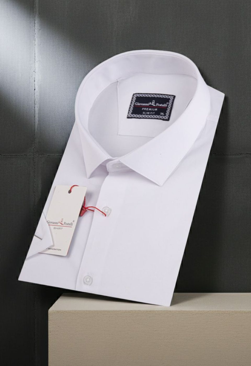 Büyük Beden Slim Fit Kısa Kol Düz Renk Erkek Gömlek 4GMK313036001
