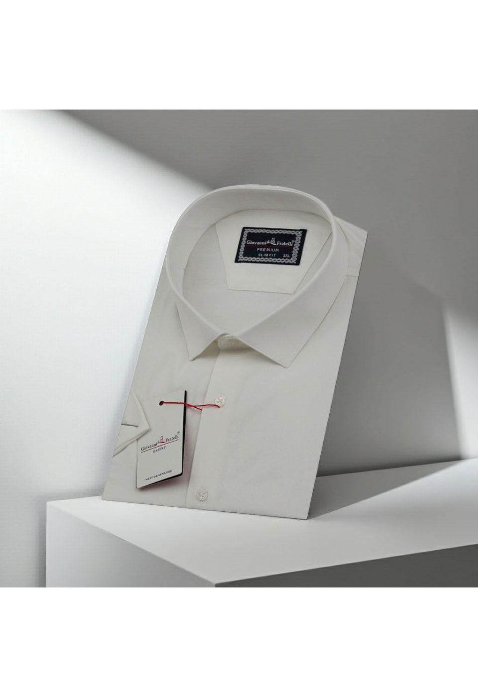 Büyük Beden Slim Fit Kısa Kol Düz Renk Erkek Gömlek 4GMK313036002 - Giovanni Fratelli