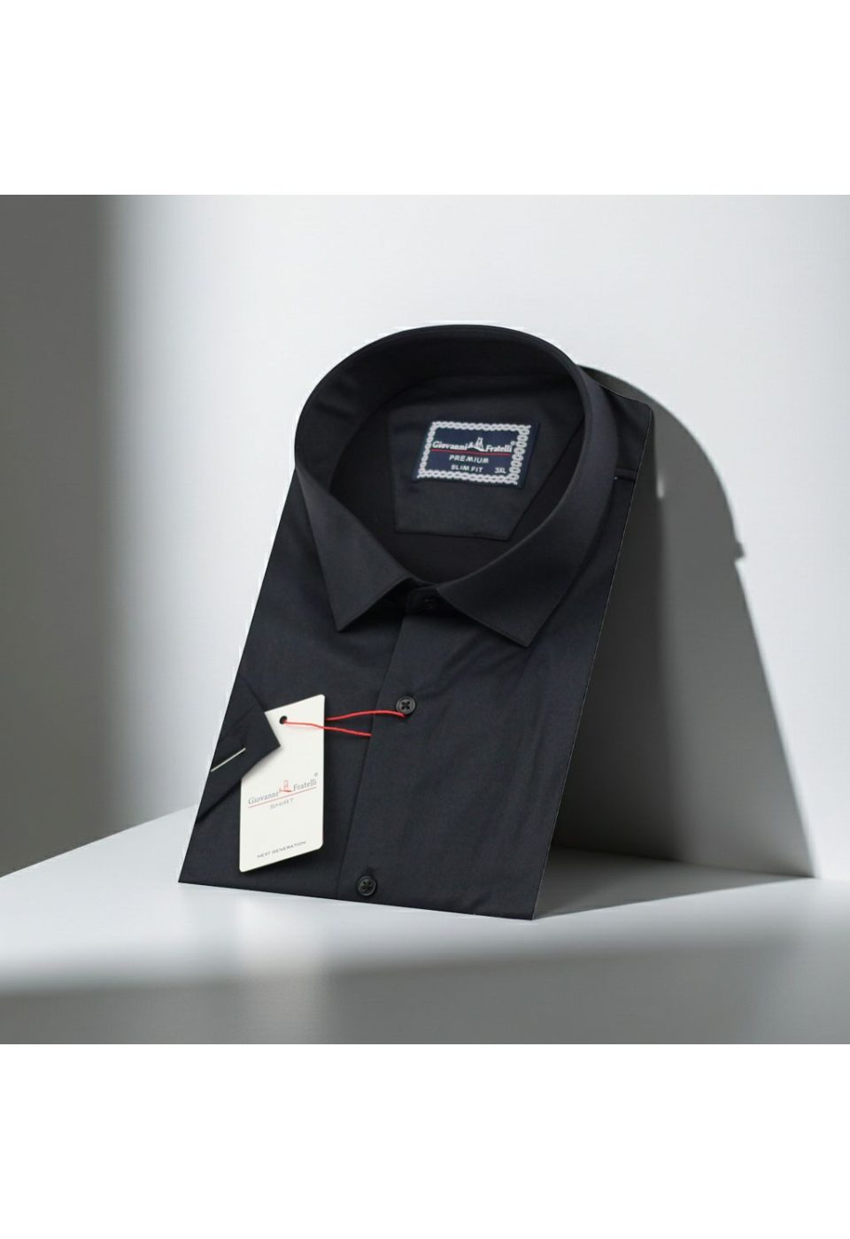 Büyük Beden Slim Fit Kısa Kol Düz Renk Erkek Gömlek 4GMK313036003 - Giovanni Fratelli