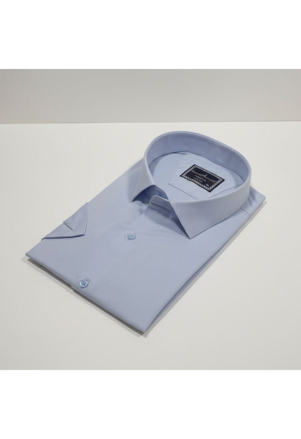 Büyük Beden Slim Fit Kısa Kol Düz Renk Erkek Gömlek 4GMK313036005 - Giovanni Fratelli