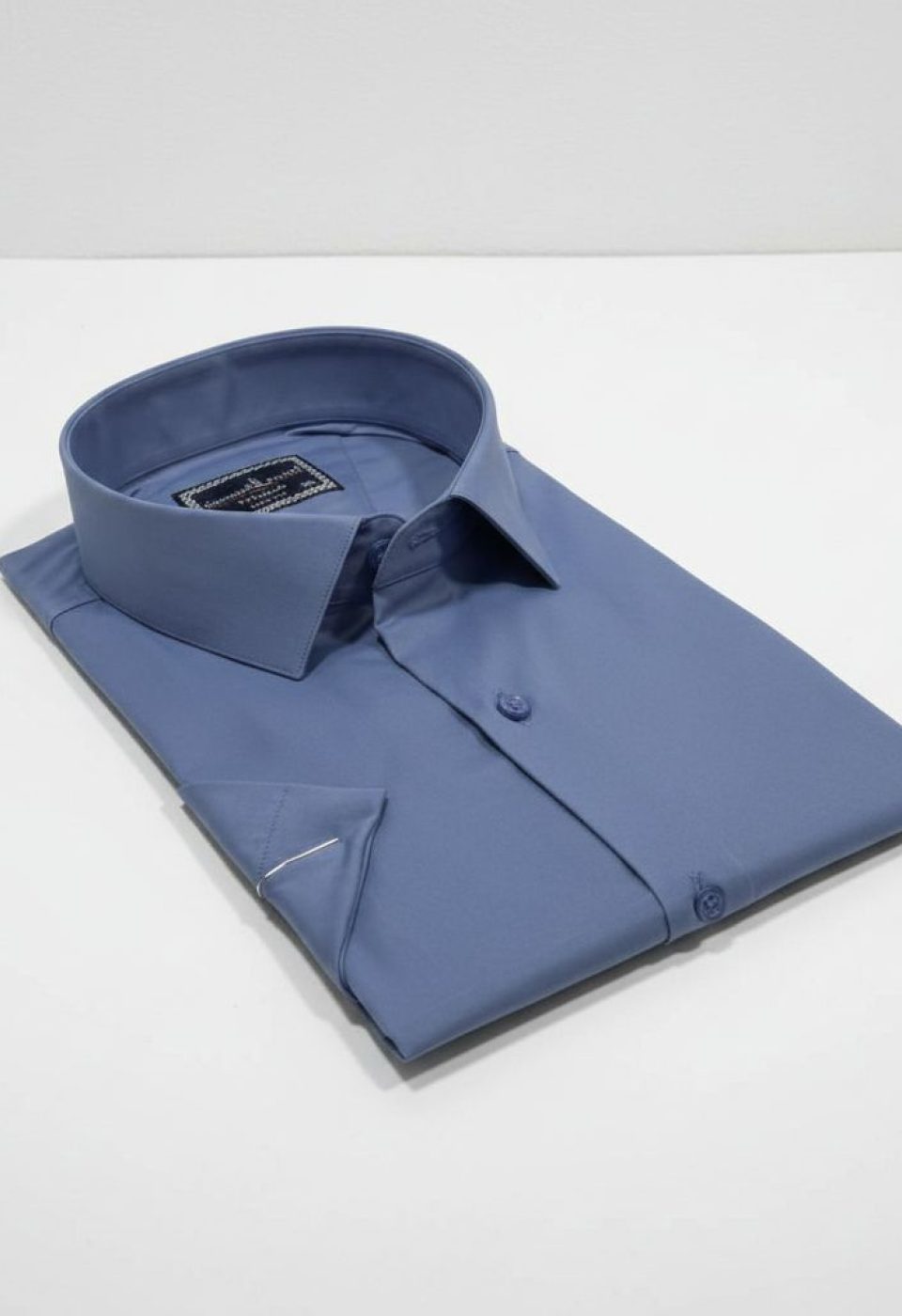 Büyük Beden Slim Fit Kısa Kol Düz Renk Erkek Gömlek 4GMK313036008 - Giovanni Fratelli