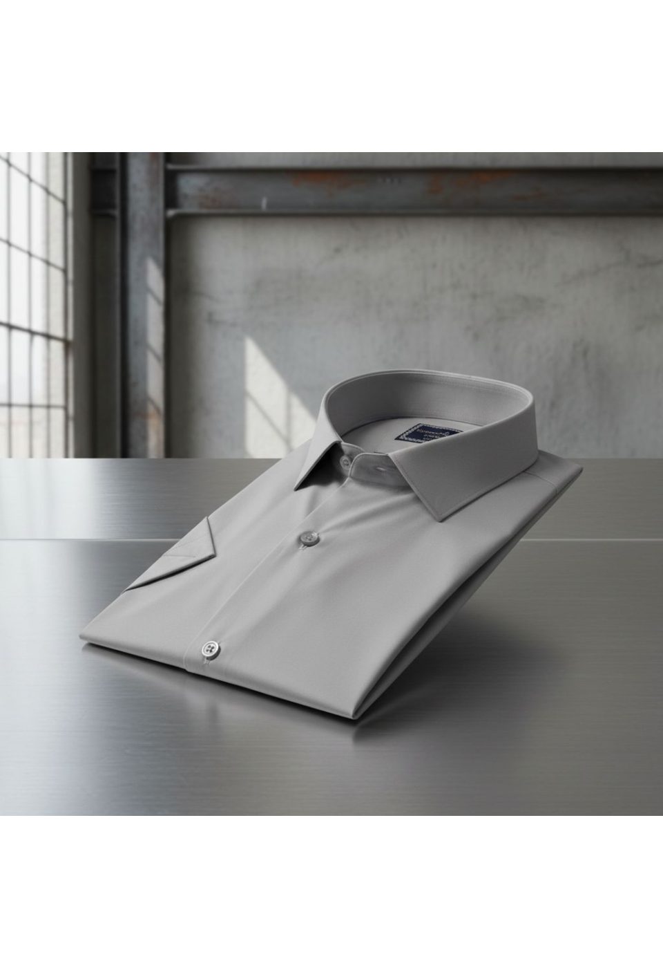 3036 BT CR K SATIN 009 Büyük Beden Slim Fit Kısa Kol Düz Renk Erkek Gömlek 4GMK313036009 - Giovanni Fratelli