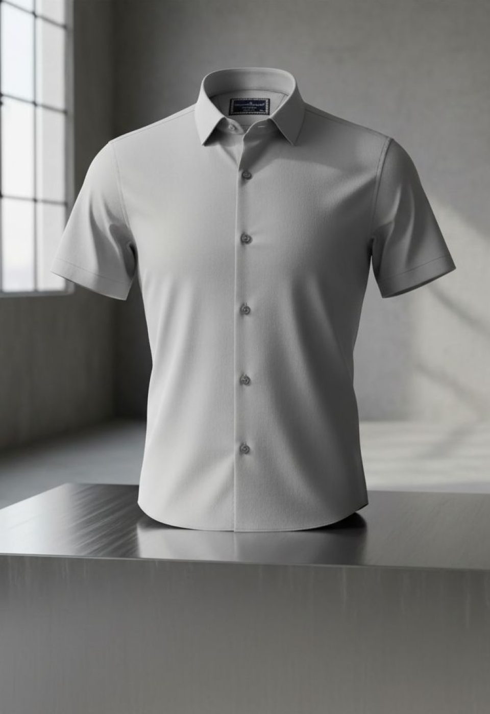 Büyük Beden Slim Fit Kısa Kol Düz Renk Erkek Gömlek 4GMK313036009 Büyük Beden Slim Fit Kısa Kol Düz Renk Erkek Gömlek 4GMK313036009