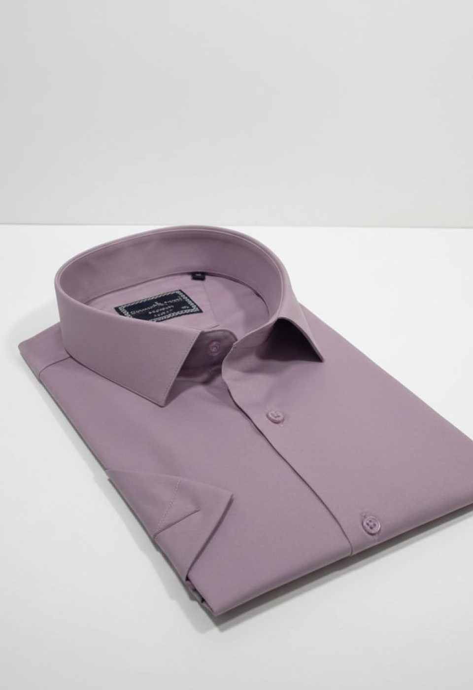 3036 BT CR K SATIN 012 Büyük Beden Slim Fit Kısa Kol Düz Renk Erkek Gömlek 4GMK313036012 - Giovanni Fratelli