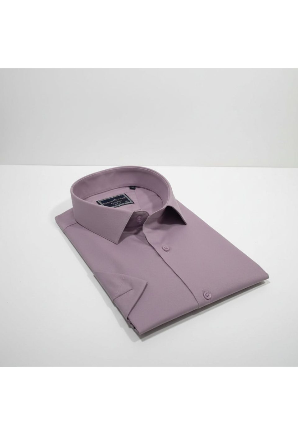 3036 BT CR K SATIN 012 Büyük Beden Slim Fit Kısa Kol Düz Renk Erkek Gömlek 4GMK313036012 - Giovanni Fratelli