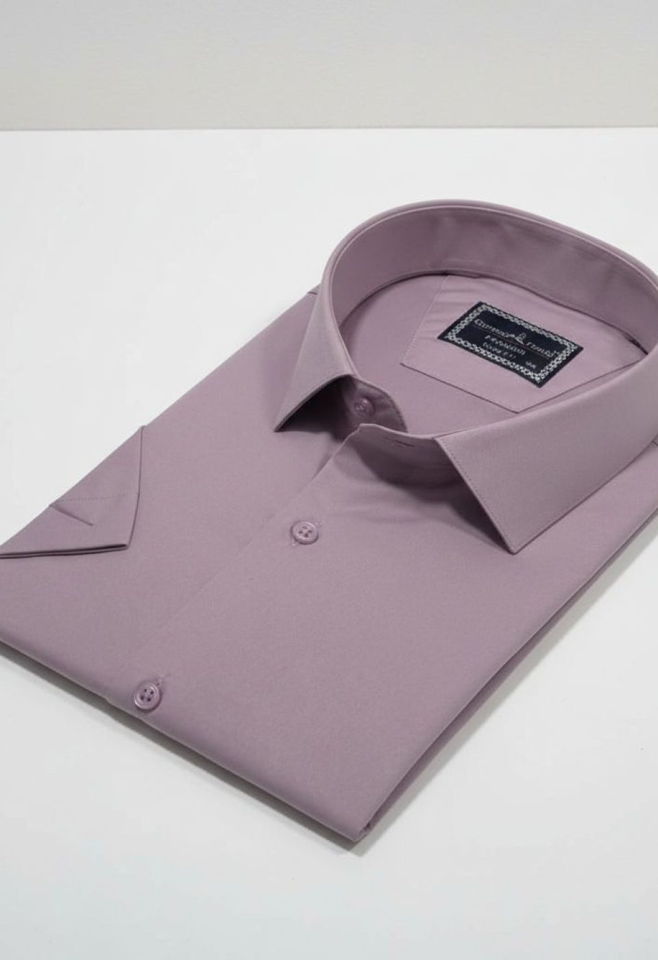 3036 BT CR K SATIN 012 Büyük Beden Slim Fit Kısa Kol Düz Renk Erkek Gömlek 4GMK313036012 - Giovanni Fratelli