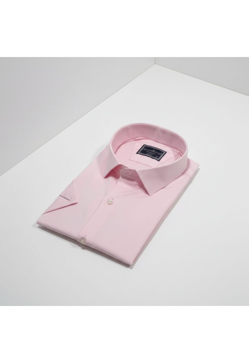 3036 BT CR K SATIN 017 Büyük Beden Slim Fit Kısa Kol Düz Renk Erkek Gömlek 4GMK313036017 - Giovanni Fratelli