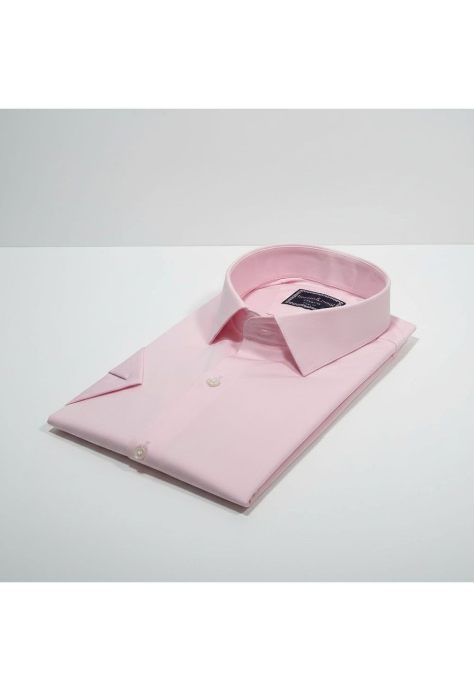 3036 BT CR K SATIN 017 Büyük Beden Slim Fit Kısa Kol Düz Renk Erkek Gömlek 4GMK313036017 - Giovanni Fratelli