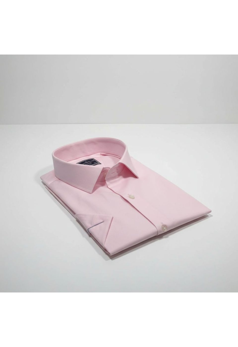 3036 BT CR K SATIN 017 Büyük Beden Slim Fit Kısa Kol Düz Renk Erkek Gömlek 4GMK313036017 - Giovanni Fratelli