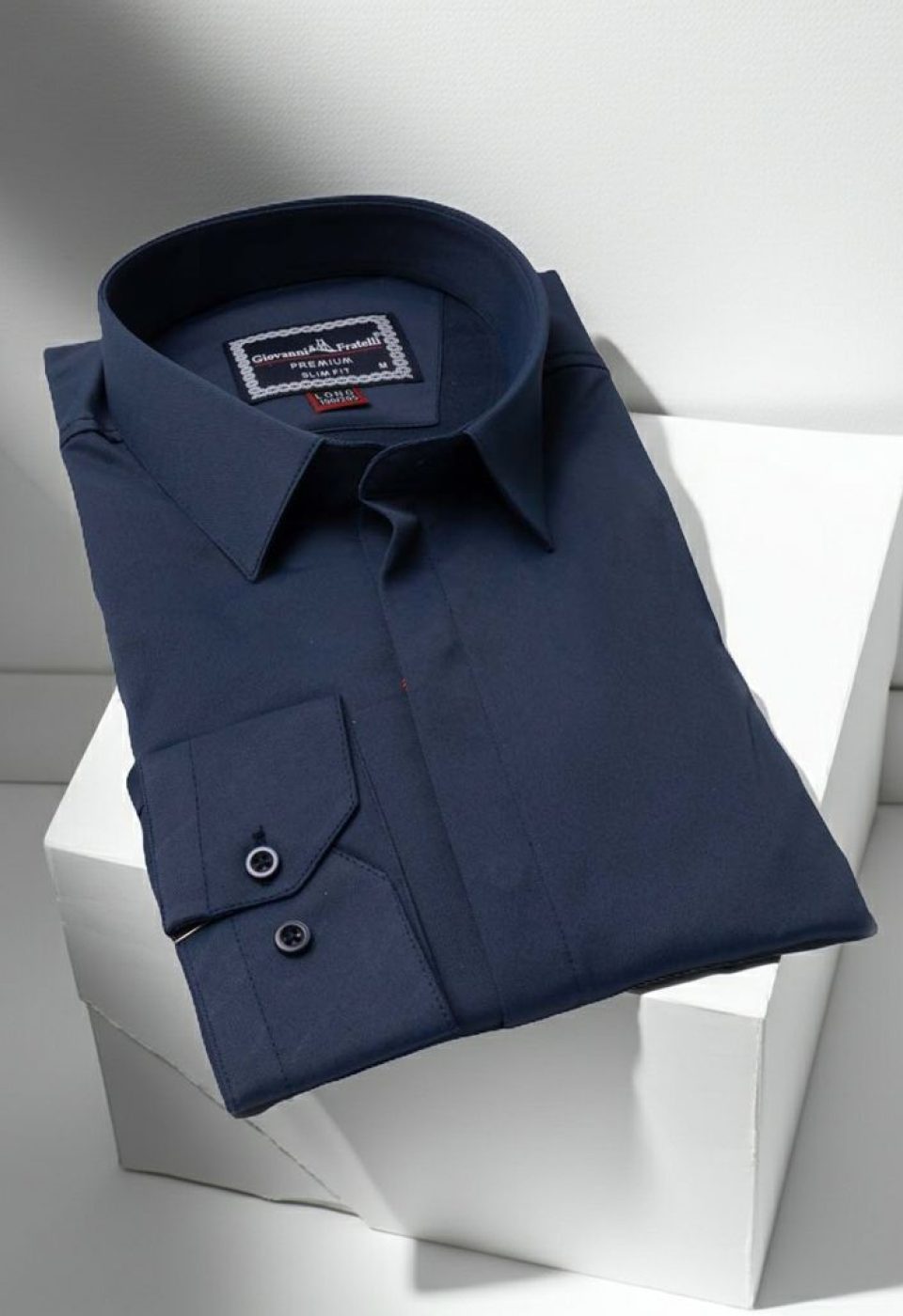 8 Drop Slim Fit Uzun Kol Düz Renk Saten Erkek Gömlek 3GMK313036005