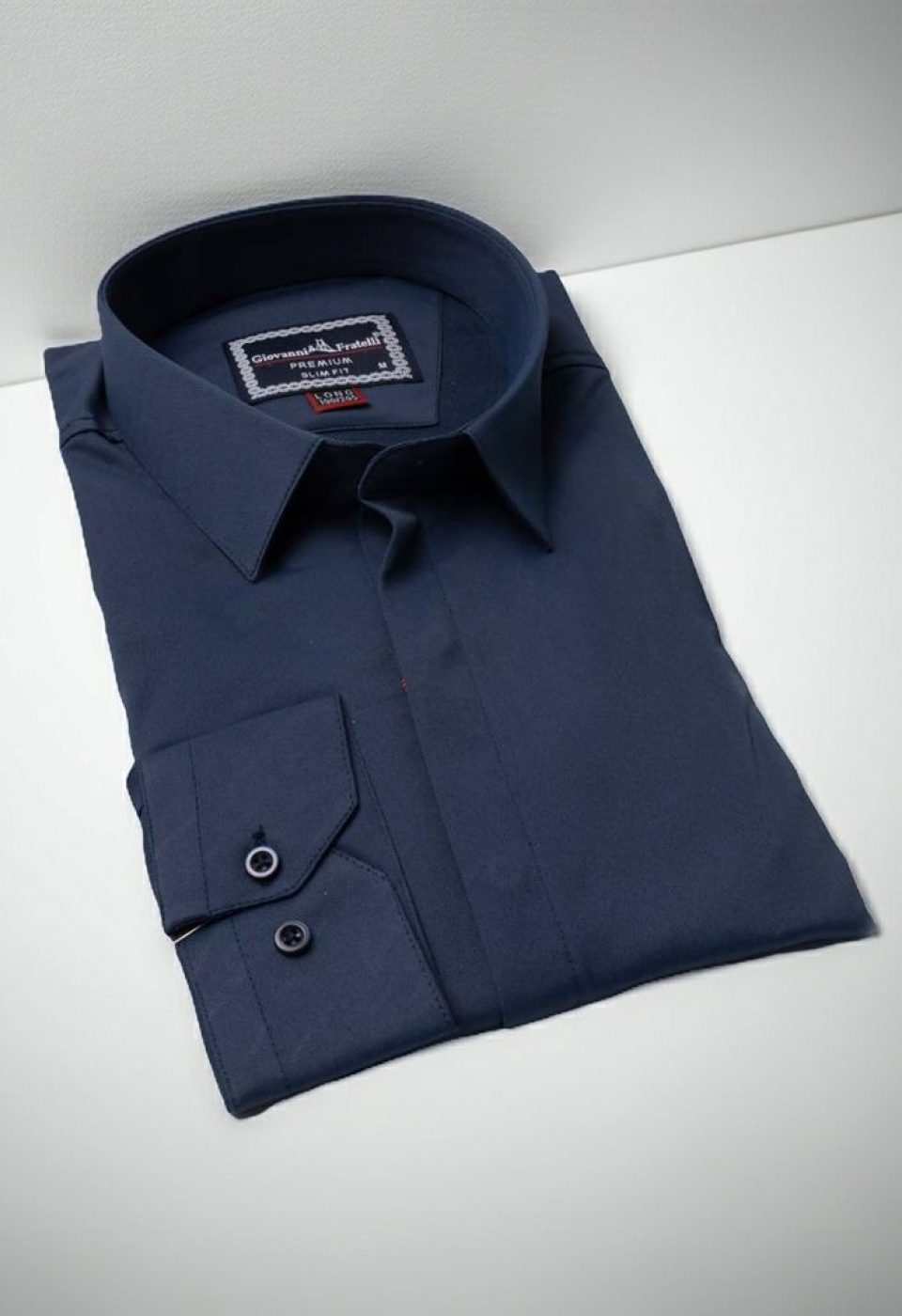 8 Drop Slim Fit Uzun Kol Düz Renk Saten Erkek Gömlek 3GMK313036005