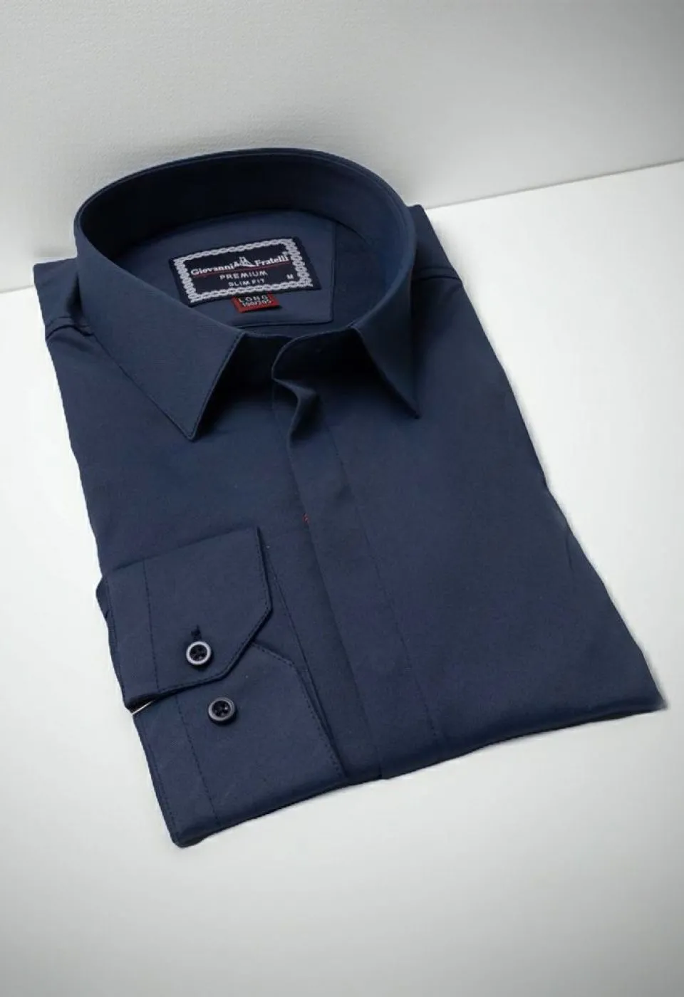 8 Drop Slim Fit Uzun Kol Düz Renk Saten Erkek Gömlek 3GMK313036005