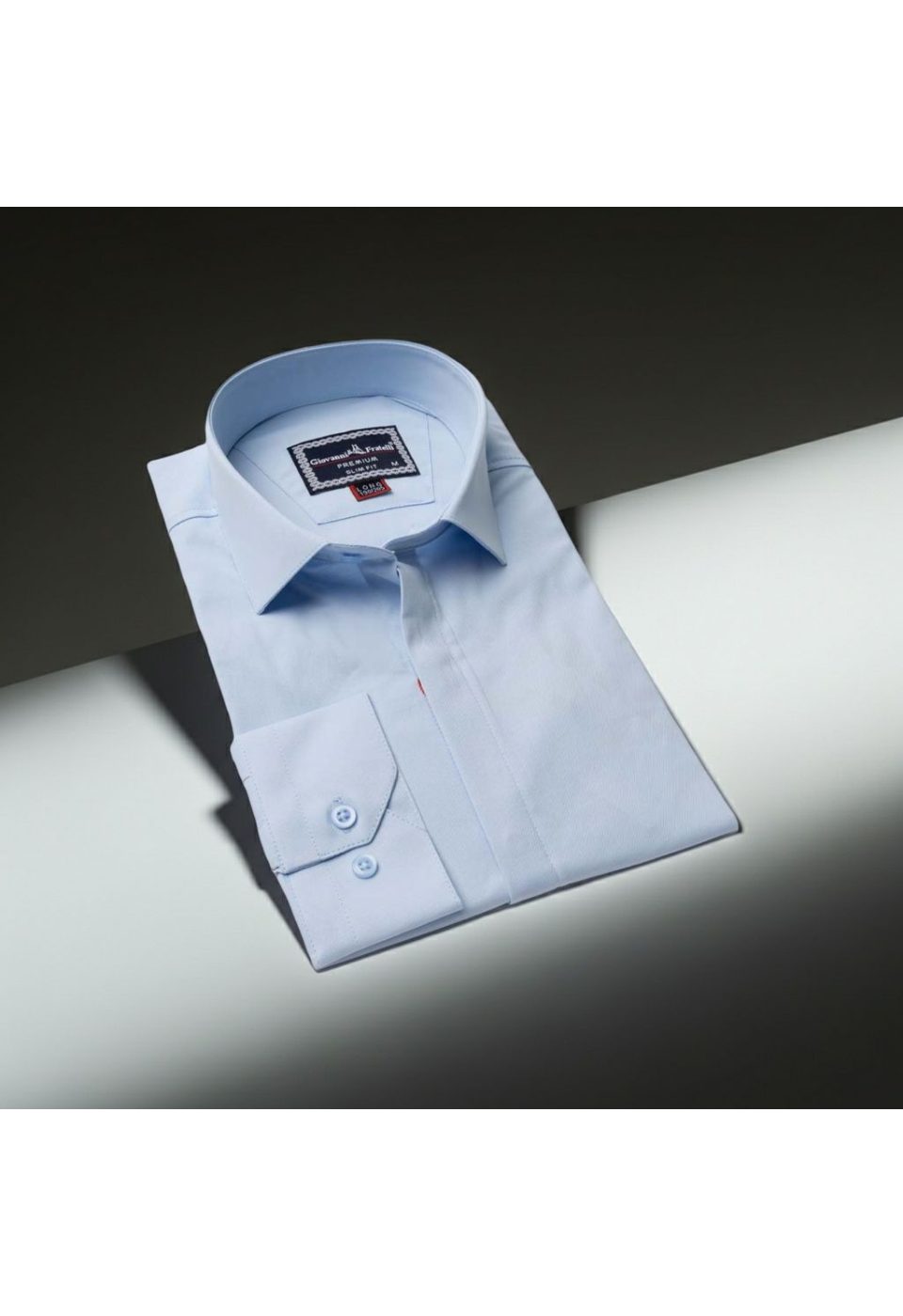 8 Drop Slim Fit Uzun Kol Düz Renk Saten Erkek Gömlek 3GMK313036009 - Giovanni Fratelli