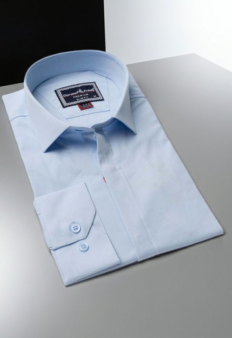 8 Drop Slim Fit Uzun Kol Düz Renk Saten Erkek Gömlek 3GMK313036009