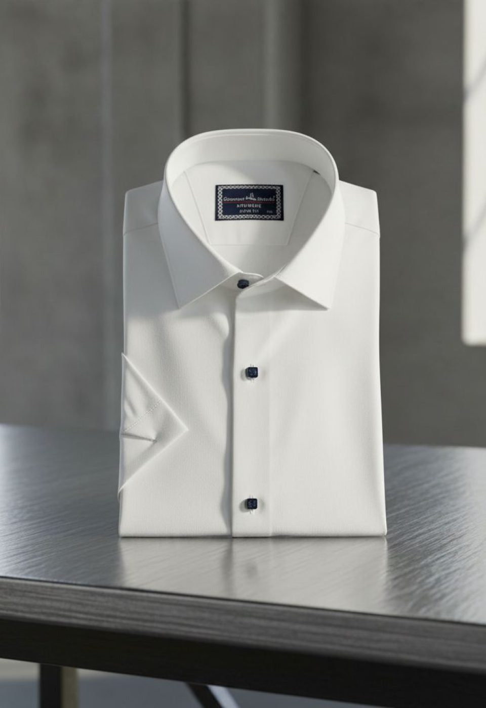 3037 BT CR K SATIN 002 Büyük Beden Slim Fit Kısa Kol Düz Renk Erkek Gömlek 4GMK323037002 - Giovanni Fratelli
