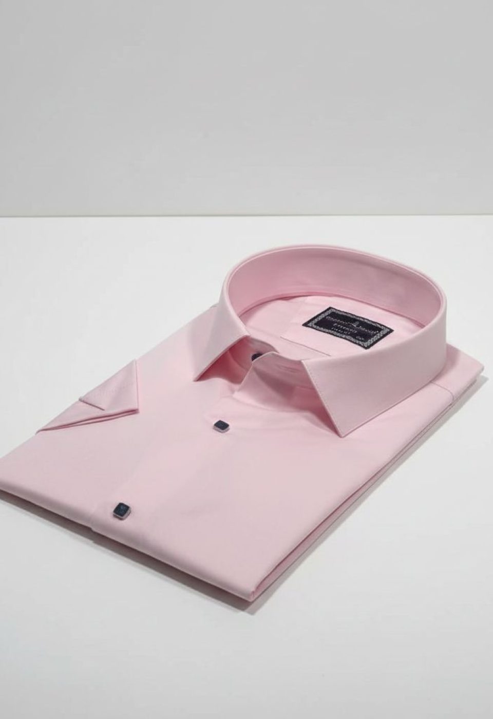 3037 BT CR K SATIN 004 Büyük Beden Slim Fit Kısa Kol Düz Renk Erkek Gömlek 4GMK323037004 - Giovanni Fratelli