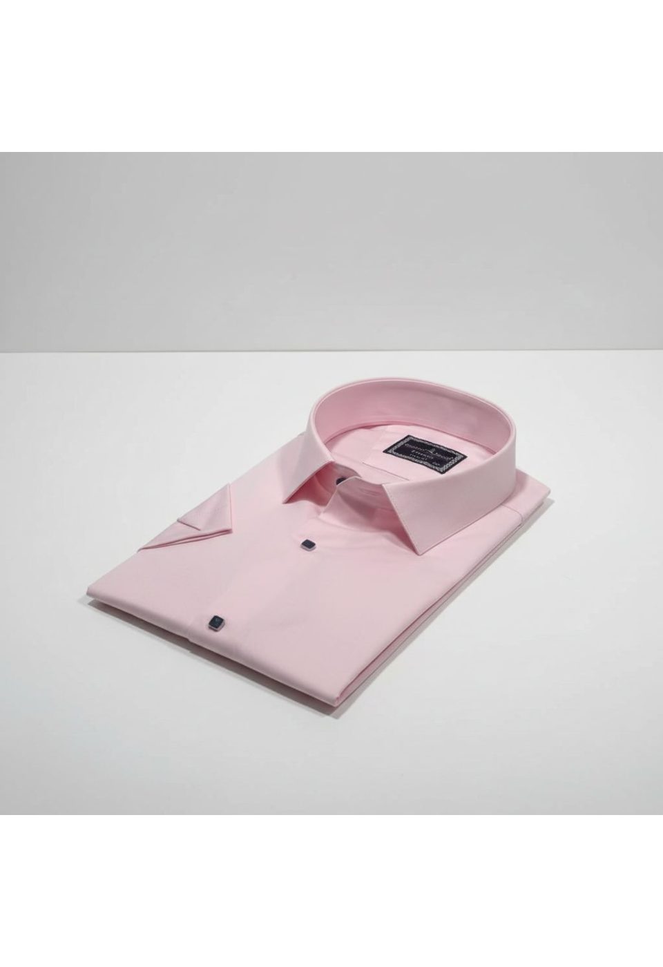 3037 BT CR K SATIN 004 Büyük Beden Slim Fit Kısa Kol Düz Renk Erkek Gömlek 4GMK323037004 - Giovanni Fratelli