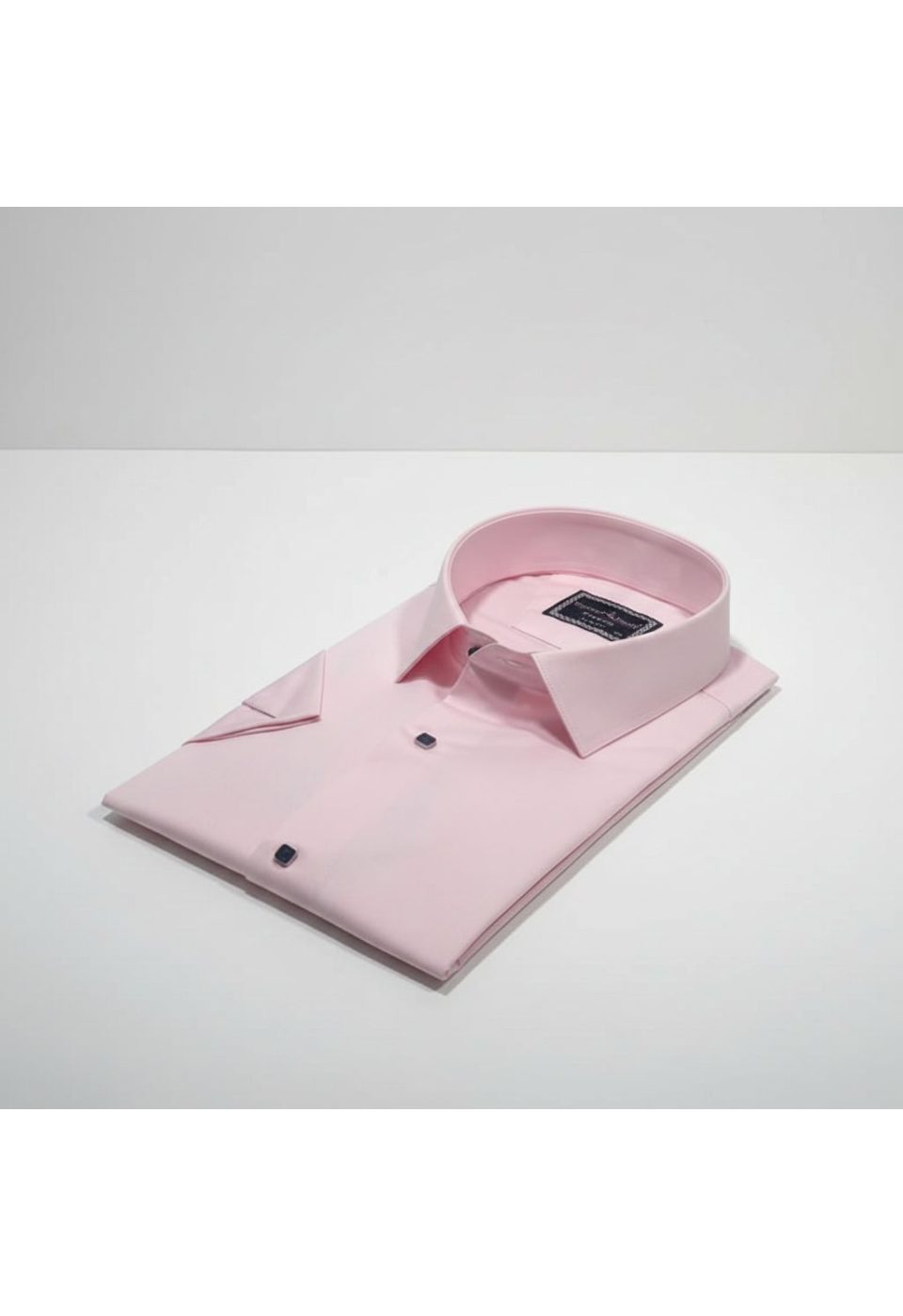 3037 BT CR K SATIN 004 Büyük Beden Slim Fit Kısa Kol Düz Renk Erkek Gömlek 4GMK323037004 - Giovanni Fratelli