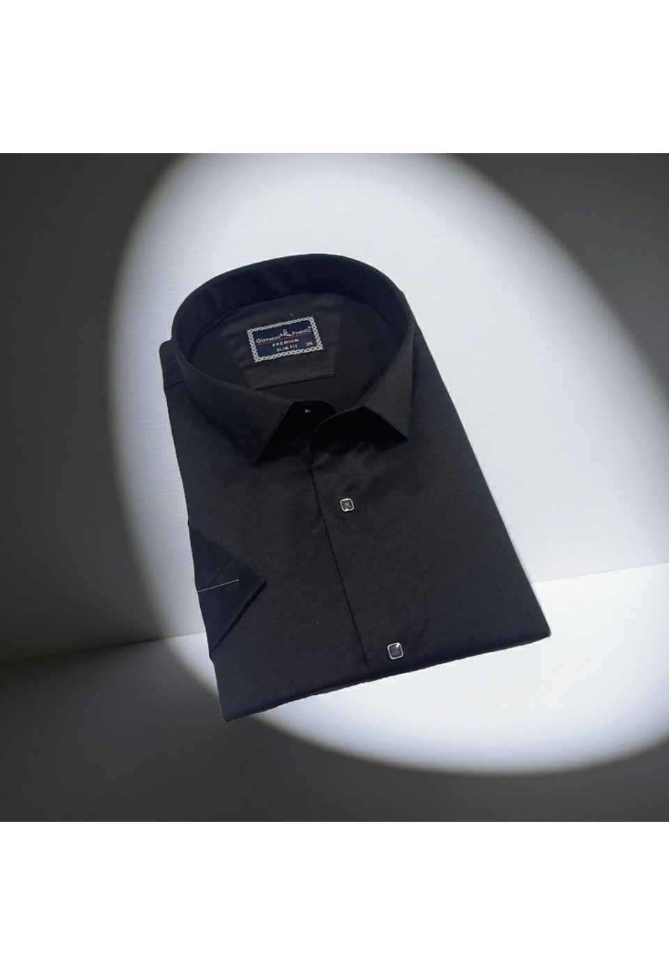 Büyük Beden Slim Fit Kısa Kol Düz Renk Erkek Gömlek 4GMK323037006 - Giovanni Fratelli