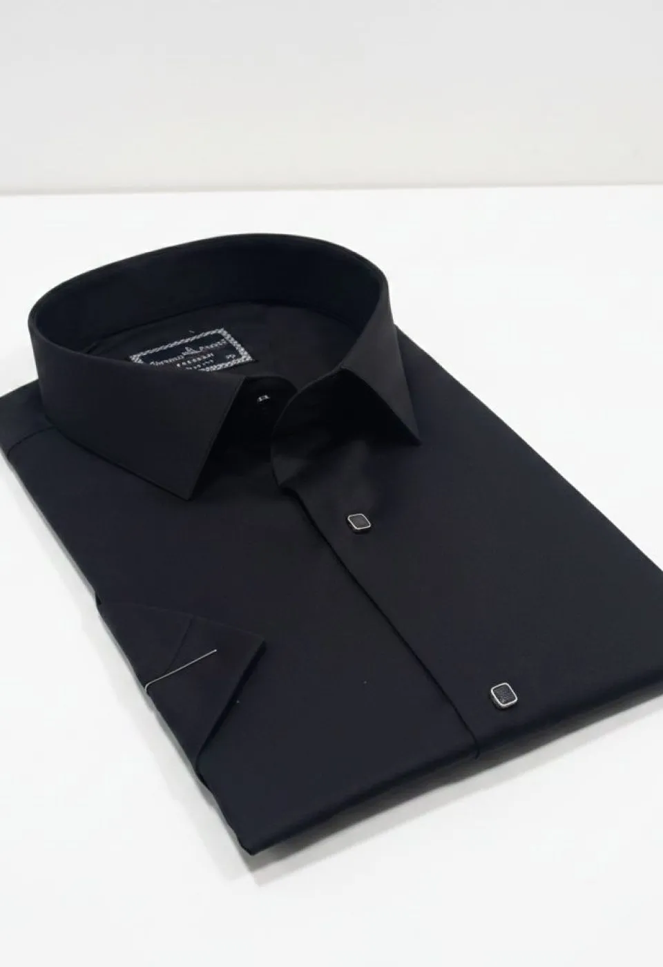 Büyük Beden Slim Fit Kısa Kol Düz Renk Erkek Gömlek 4GMK323037006 - Giovanni Fratelli