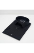 Büyük Beden Slim Fit Kısa Kol Düz Renk Erkek Gömlek 4GMK323037006